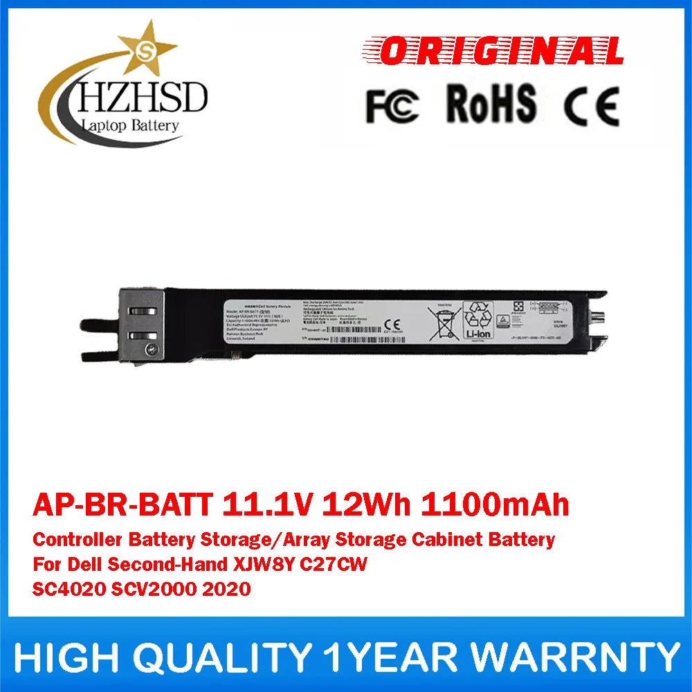 AP-BR-BATT 11.1V 12Wh SC4020 Controller Original Storage/Array Storage Cabinet Battery For Dell Second-Hand XJW8Y C27CW