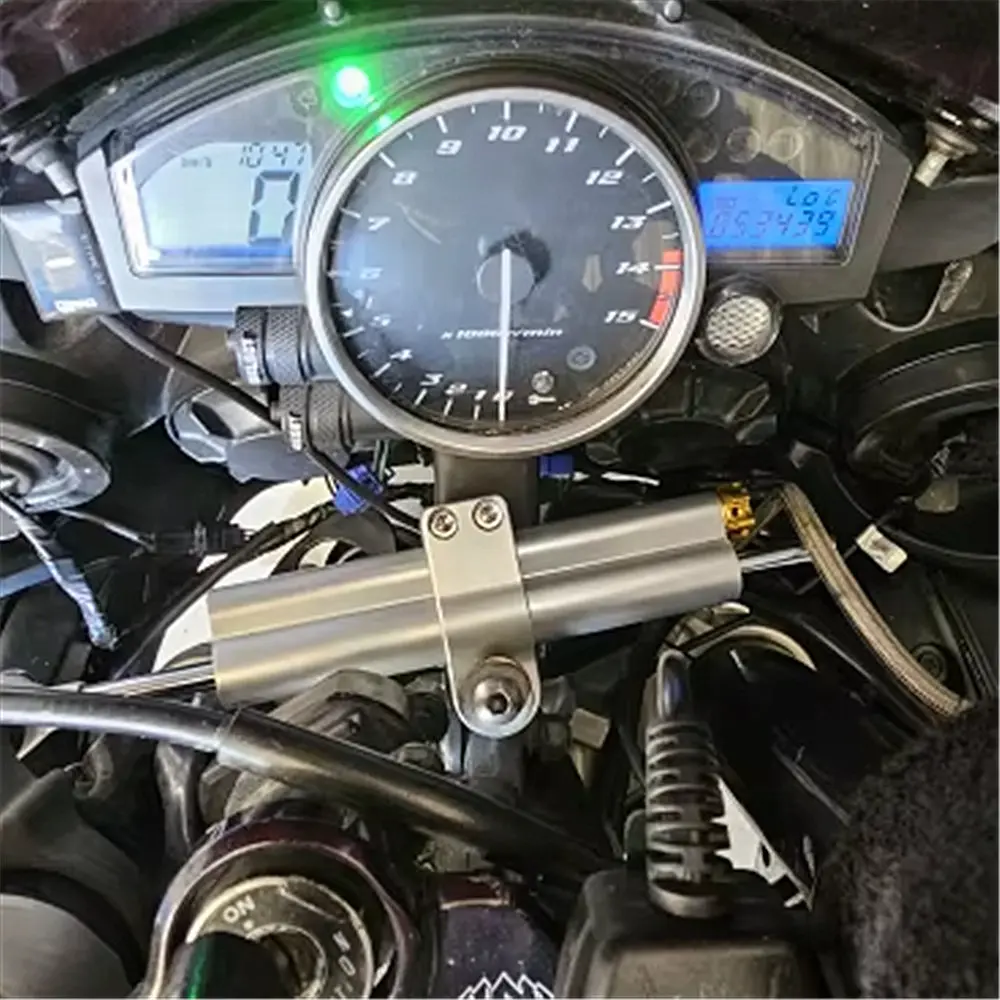 อุปกรณ์ดัดแปลงแดมเปอร์รถจักรยานยนต์สากล 258/373 มม. โคลงพวงมาลัยสําหรับฮอนด้าคาวาซากิยามาฮ่าท่อคู่แดมเปอร์