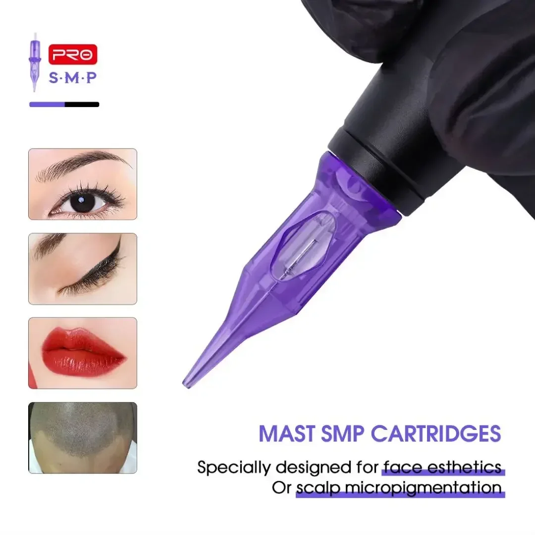 Mast Pro SMP 20 stks RL Tattoo Naald Cartridge Permanente Make-up Professionele Tattoo Supplies Naalden Ronde Liner