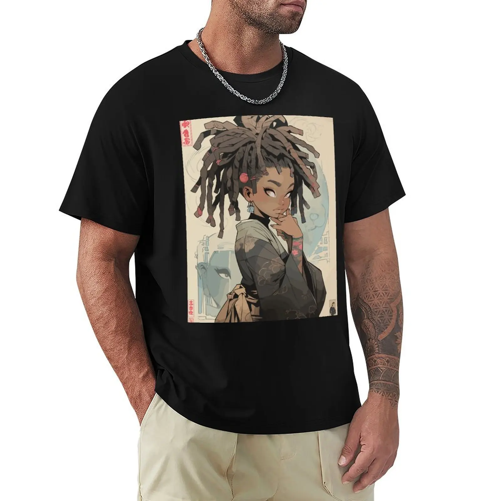 

Geisha of Color 1 T-Shirt Street Fashion Casual Tee Shirt