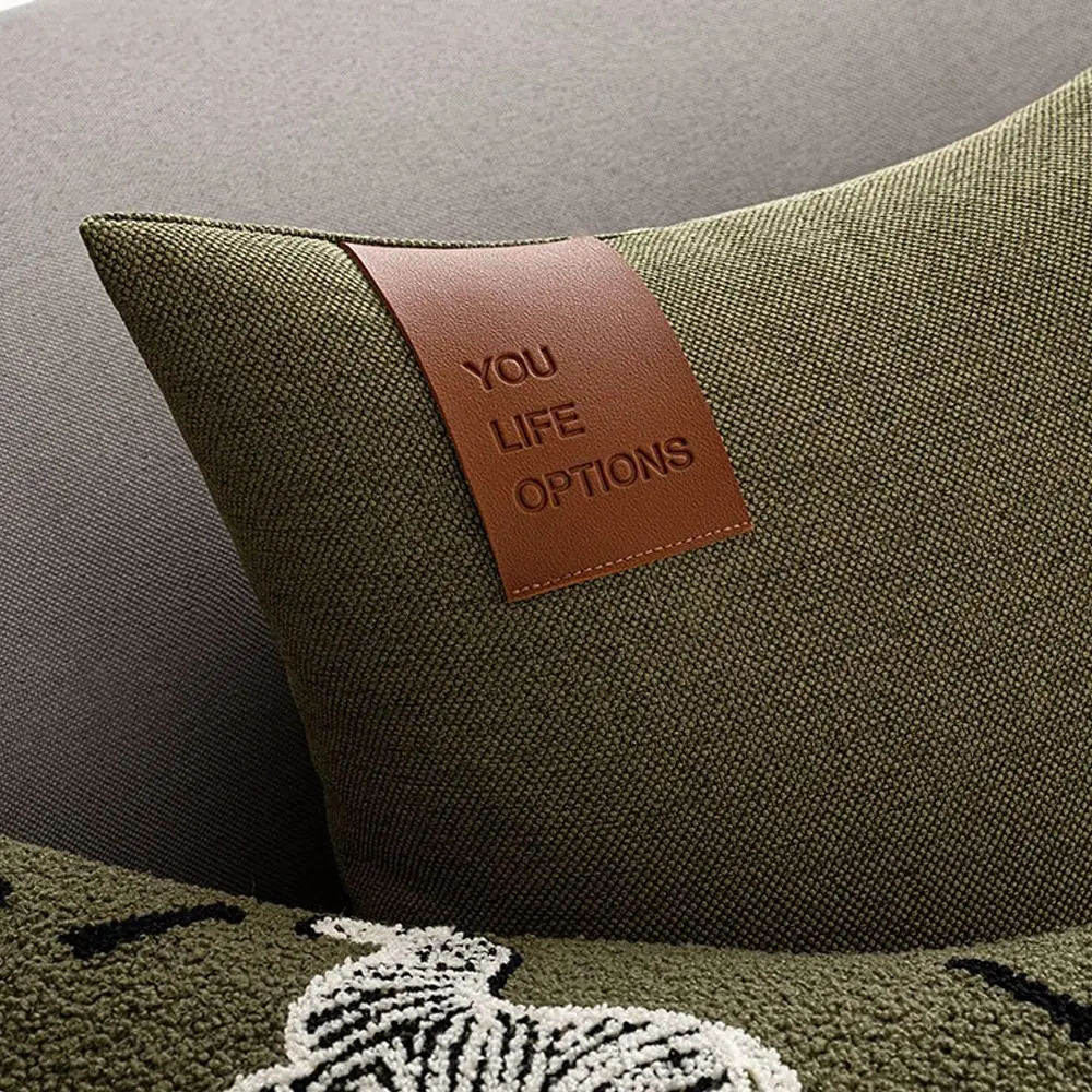 

Легкая роскошная наволочка 40/50 см, льняная однотонная поясная наволочка, удобная мягкая наволочка для дивана, прикроватная тумбочка