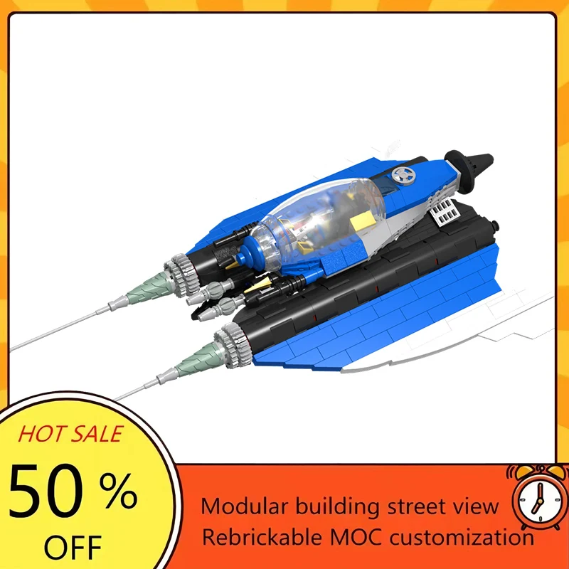 

464PCS Popular Space War Movie Model MOC Building Bricks Interceptor Modular Technology Gifts Holiday Assemble Children Toy Suit