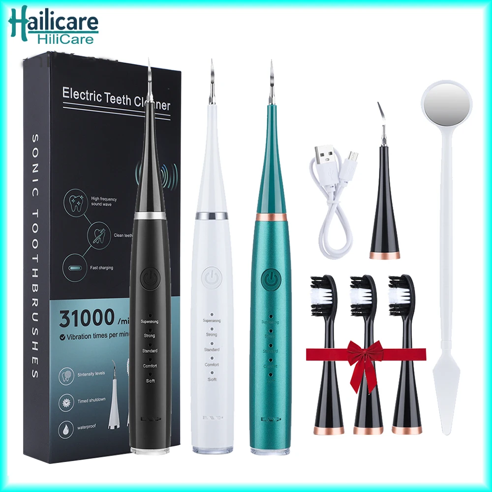 

Electric Toothbrush Sonic Dental Teeth Whitening Kit Tooth Whitener Tea Coffee Stains Remover Tools Cleaner Stain Oral Care