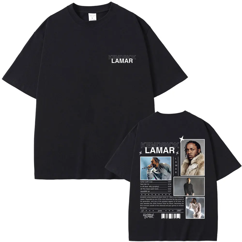 

Rapper Kendrick Lamar Music Album 2025 T Shirt Men Women Hip Hop Fashion Trend T-shirts Men's Casual Cotton High Quality T-shirt