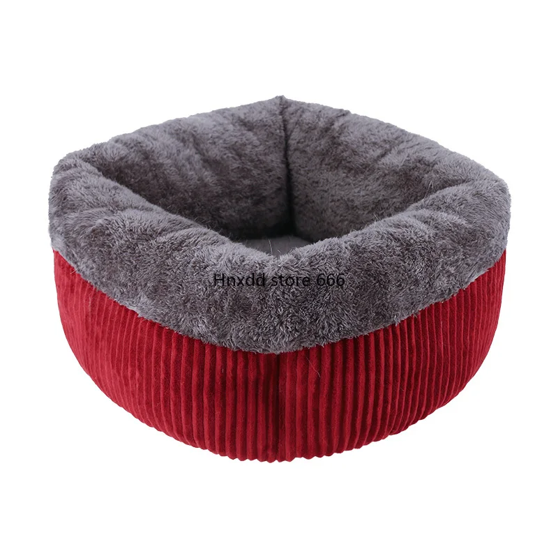 Winter warm cat pet mat semi-closed