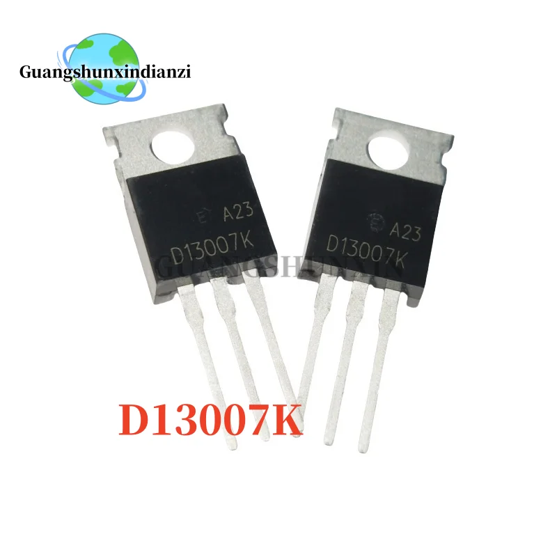 5-10PCS 100% NEW D13007K D13007 TO-220 400V 8A Switching power supply power transistor In stock