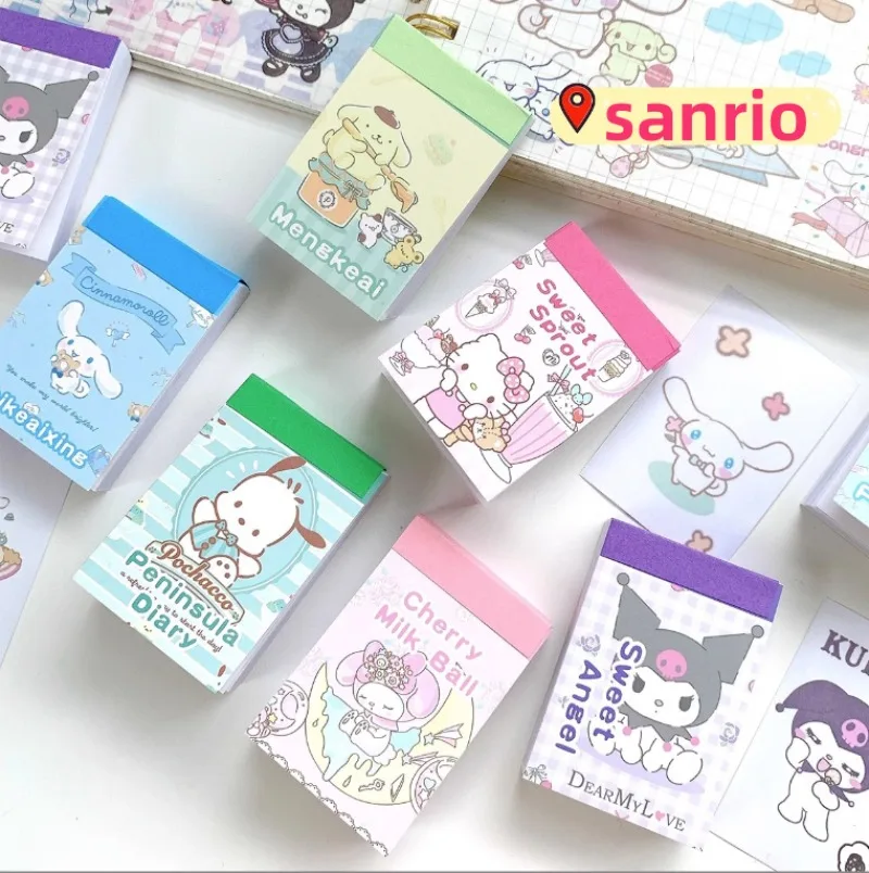 

Sanrio Anime Stickers Book Decorative Collage Cinnamoroll Melody Kuromi Hand Made DIY Journal Planner Stickers Gifts