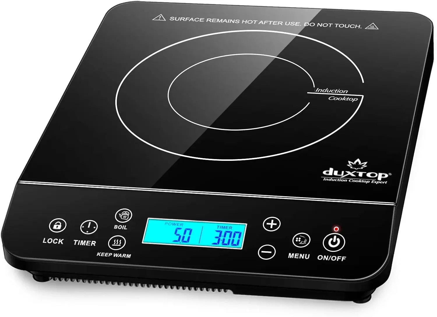 Burner Induction Hot Plate with LCD Sensor Touch 1800 Watts, Black 9610LS BT-200DZ