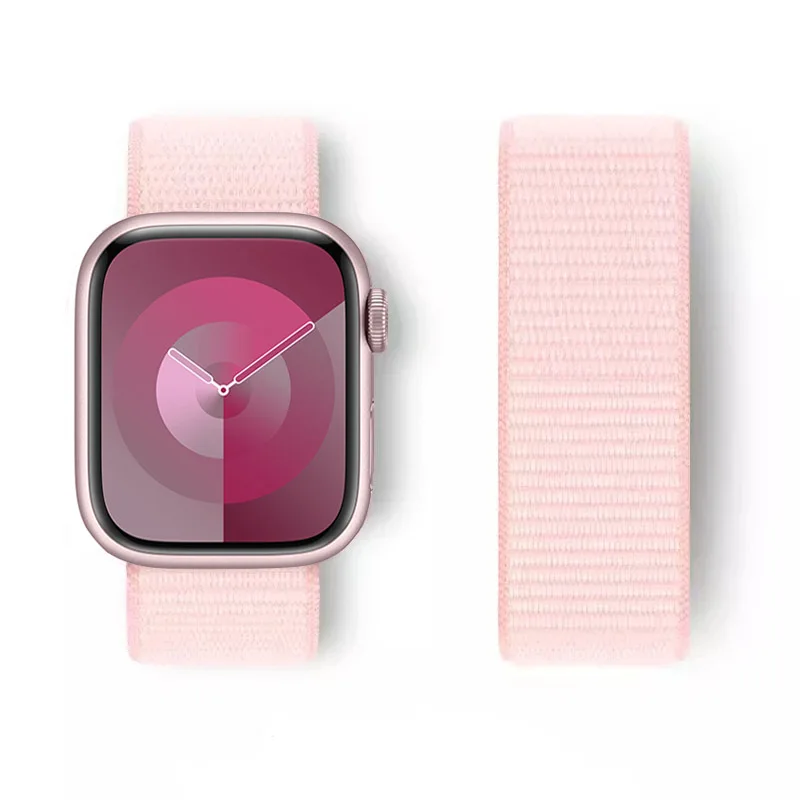 Nylon Strap For Apple Watch Band 45mm 44mm 40mm 49mm 41mm 42mm 38mm Strap Bracelet belt Correa iWatch Series 4 5 6 Se 7 8 ultra