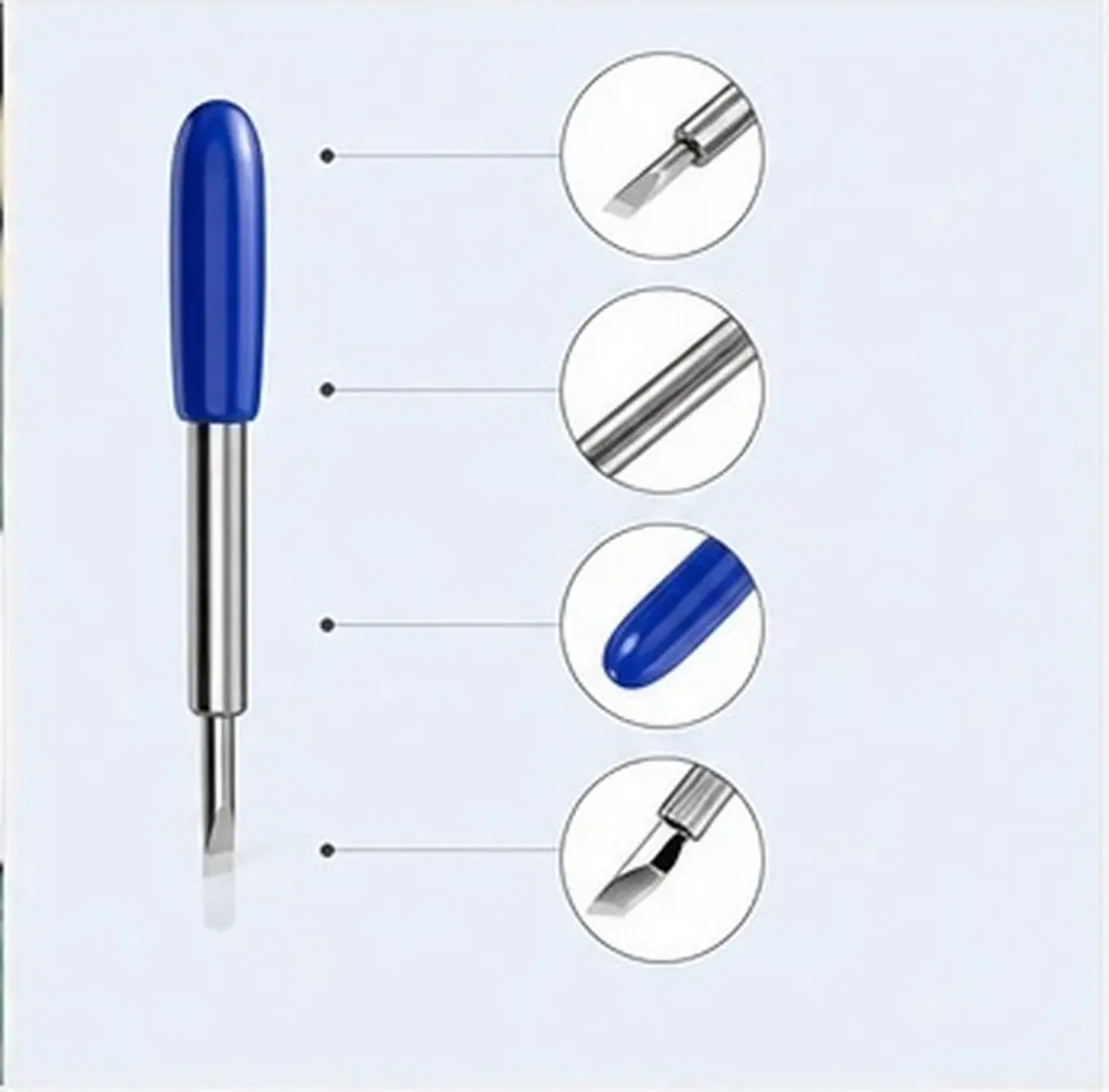 Premium Tungsten Carbide Vinyl Cutter Blades for Plotter Replacement Cutting Tools for Vinyl