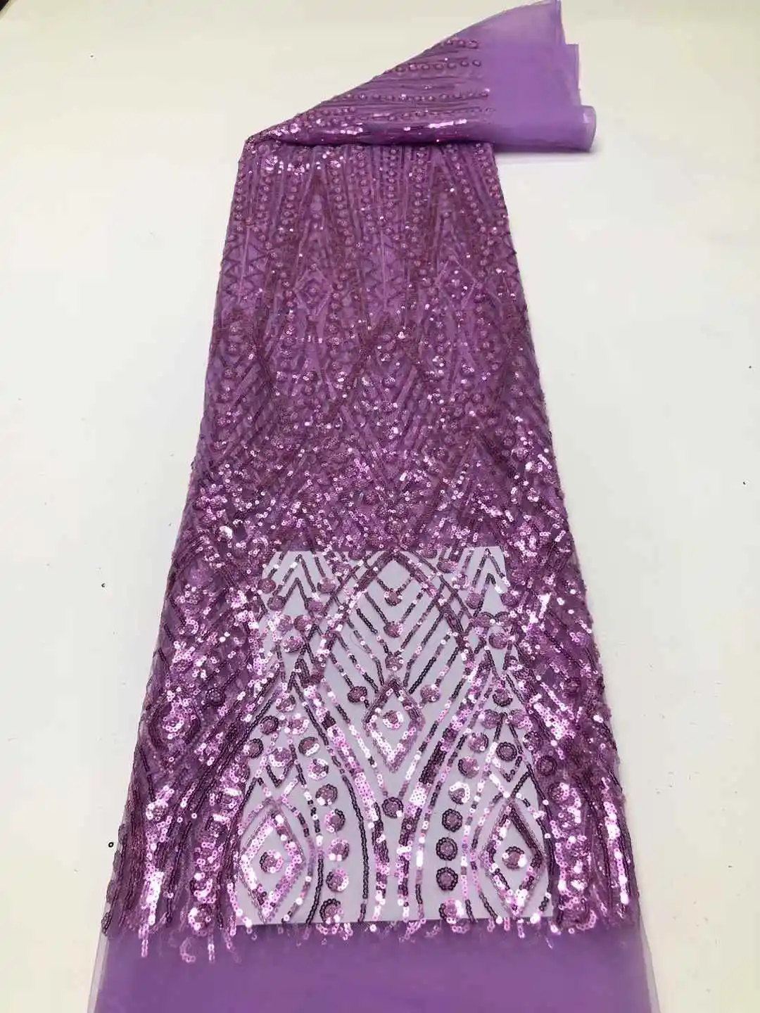 2025 جودة عالية الأفريقي تول أقمشة الدانتيل اليدوية الخرز النيجيري الترتر الأربطة الأقمشة 5 ياردة للنساء فستان الحفلات