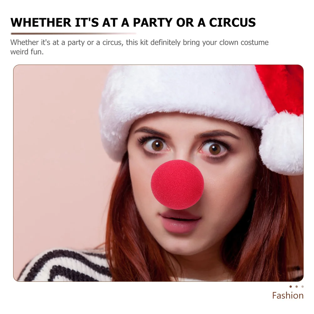 30Pcs Clown Nose Sponge Small Party Nose Cosplay Costume Dress Up Accessory Circus Prop Carnival Supply Circus