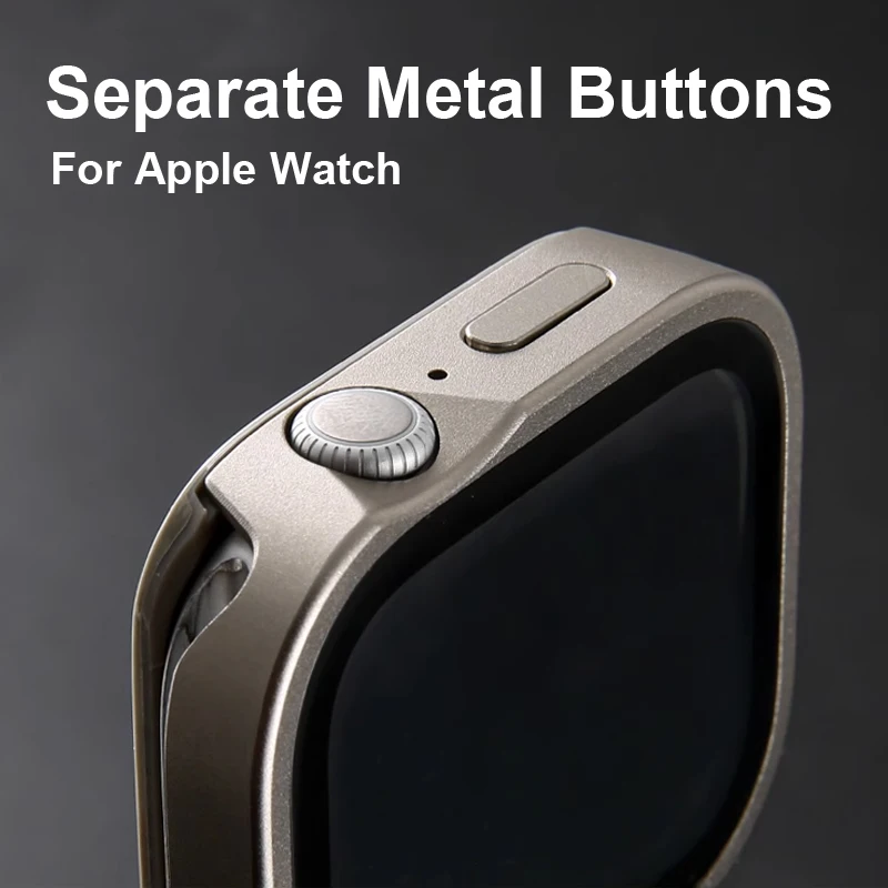 Waterproof Metal Case For Apple Watch Ultra 2 10 9 8 7 HD Glass Drop Resistant Protect Cover For iWatch 44mm 45mm 42mm 46mm 49mm image 4