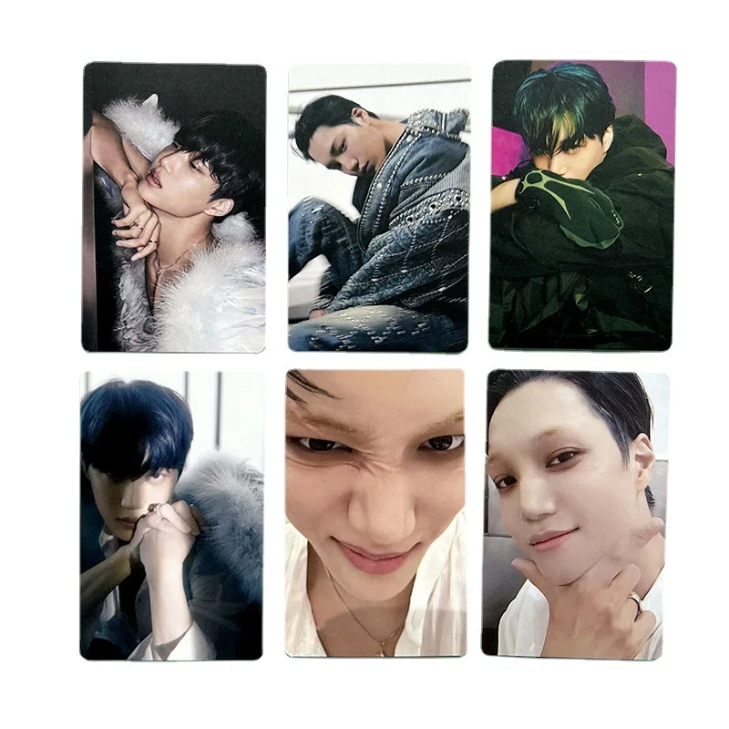 6pcs/set Kpop KAI SOLO Lomo Card Albums Rover Cards Photocards Double-Sided Printting Postcard For Fans Collection