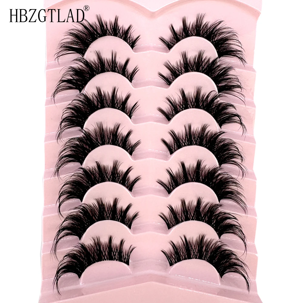 NEW Cat Eye Eyelashes Manga Lashes 3D Clear Band Lashes Natural Full Half Lashes End Eye Elongated Mink Lashes Fluffy Eyelashes