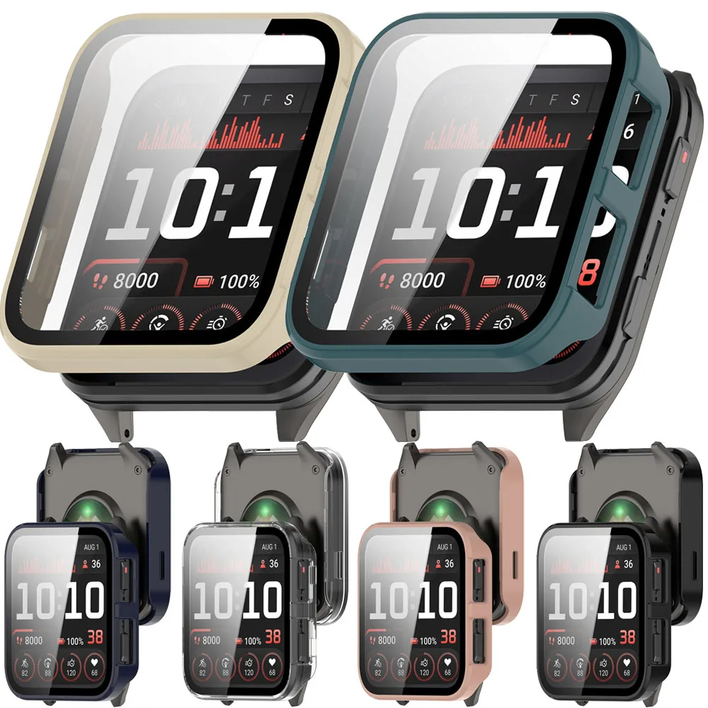 Boîtier de montre housse de protection pour montre intelligente Garmin Venu x1 cadre PC dur + Film de couverture en verre étuis accessoires de coque