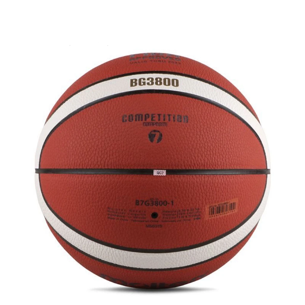 Official Molten BG3800 Basketball Men Women Size 7 PU Game Training Standard Balls Kids Adult Competition Game Team Basketballs