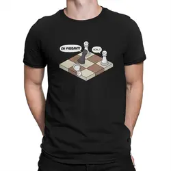 Chess Funny T Shirt Vintage Homme Men's Tshirt Polyester  Men Clothing