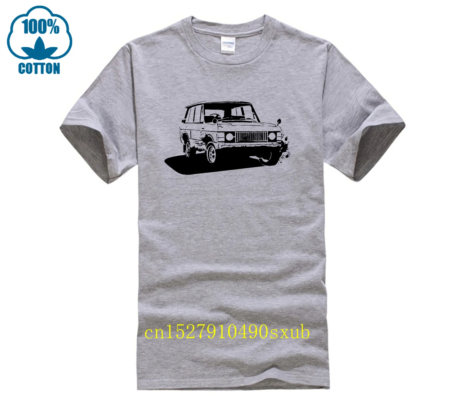 2023 New T Shirts Range Rover Stencil Men\'s T Shirt Classic Car Retro Off Road 4 X 4 Sporter SUV 100% Cotton Brand New T Shirts