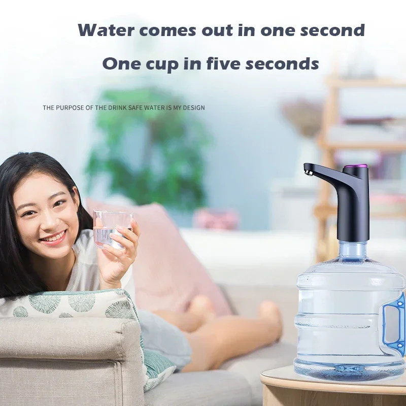 Homdd-Dispensador de água automático portátil, detecção inteligente, bomba de água elétrica, USB recarregável para água barril, casa