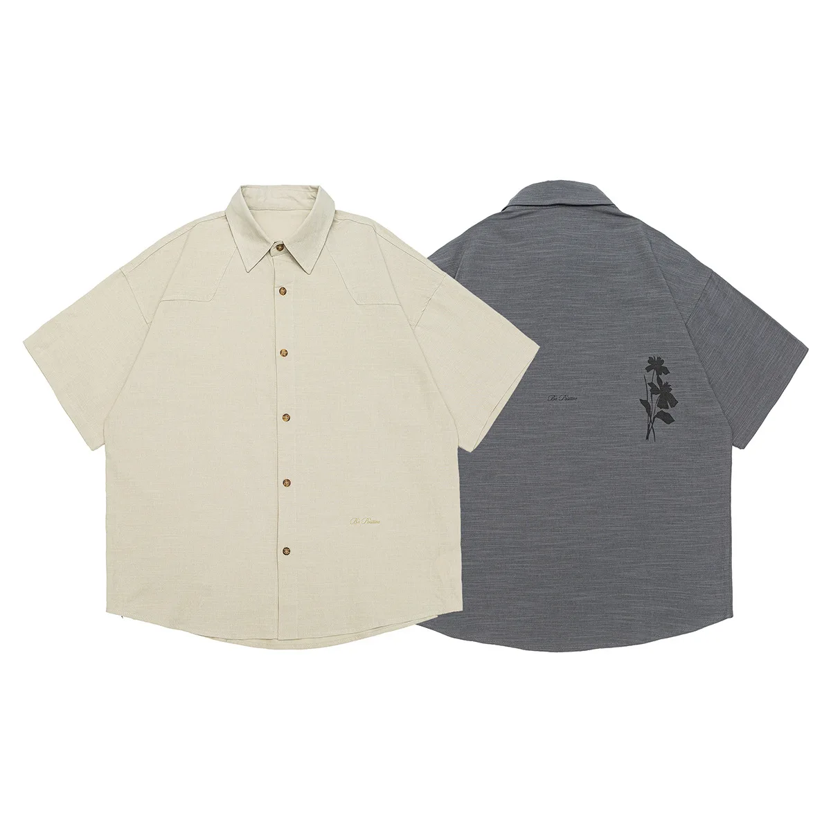 Summer Plus Wide Fat Short Sleeve Shirt Men Fashion Print Loose Casual Oversize Cargo Shirts Tops Blouses