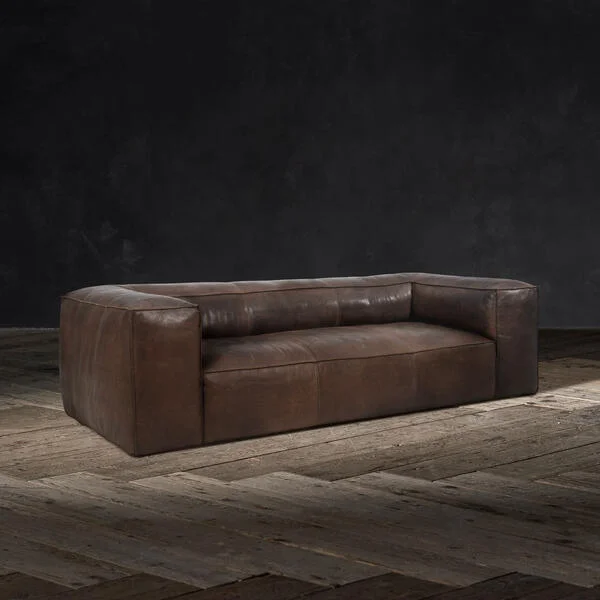Classic British Leather Chesterfield Sofa Home Living Room Japanese Style Sofa Italian Simple Leather Luxury Sofa