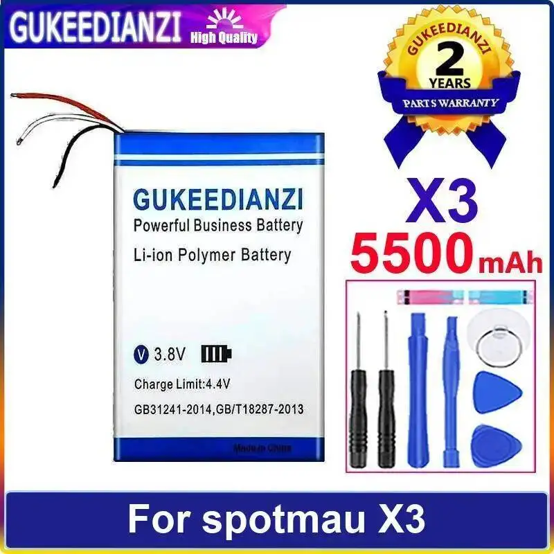 

Аккумулятор для инструмента для восстановления данных для надежного источника питания Spotmau X3 5500 мАч
