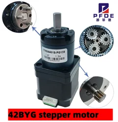 1Pc 42BYG stepper motor 40mm body length with 3.71:1 -139:1 ratio NEMA17 planetary gear stepping motor with gearbox