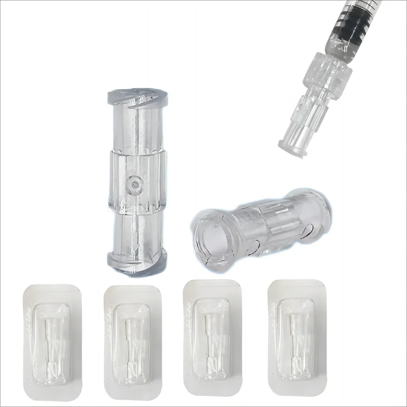 Conector de seringa estéril medicalLuer Conector Coreano Nano Pp Material Transparente