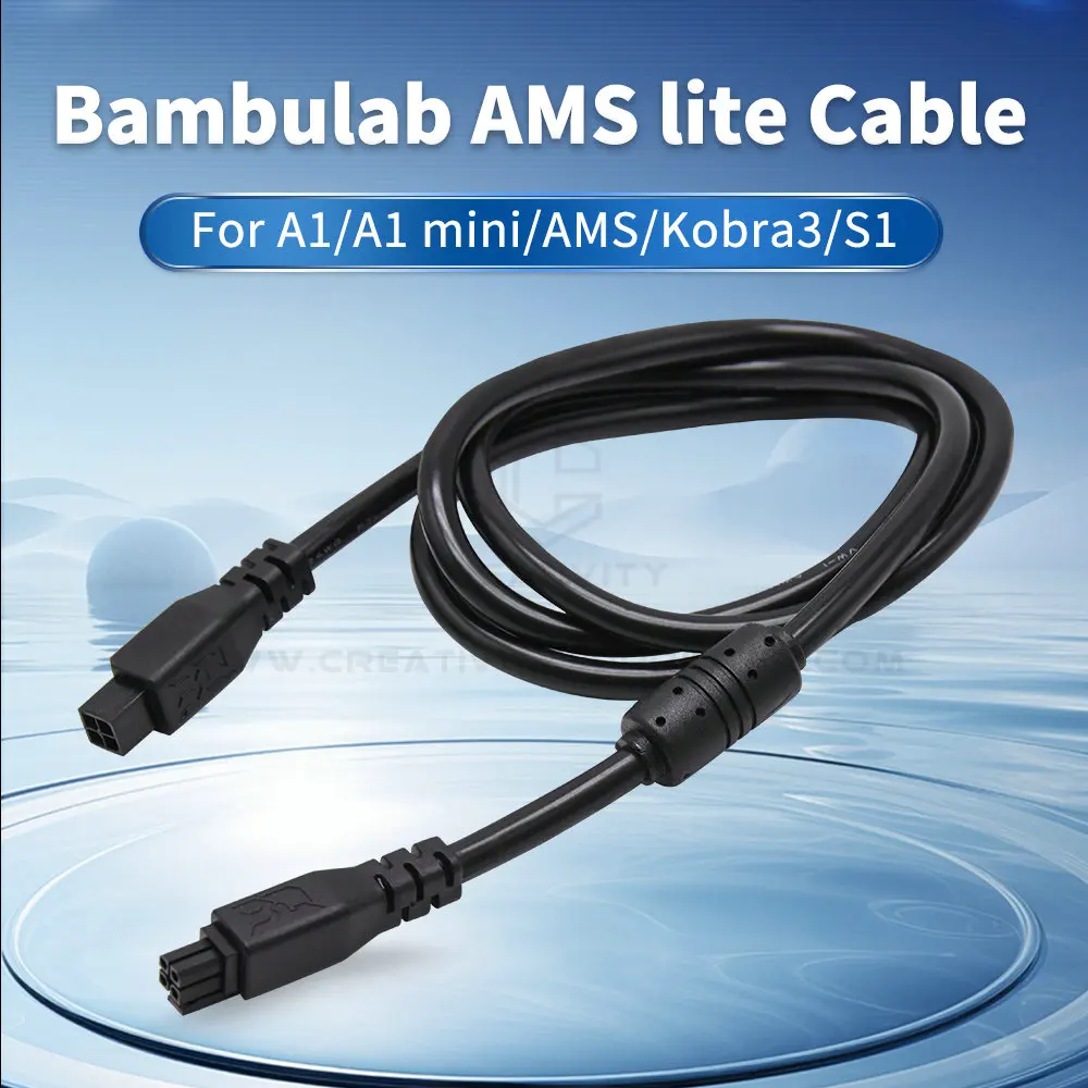 

1PC BambuLab AMS Lite 0.5M 1M 4-pin Extension Cable With Magnetic For Bambu Lab A1/A1mini 3D Printer