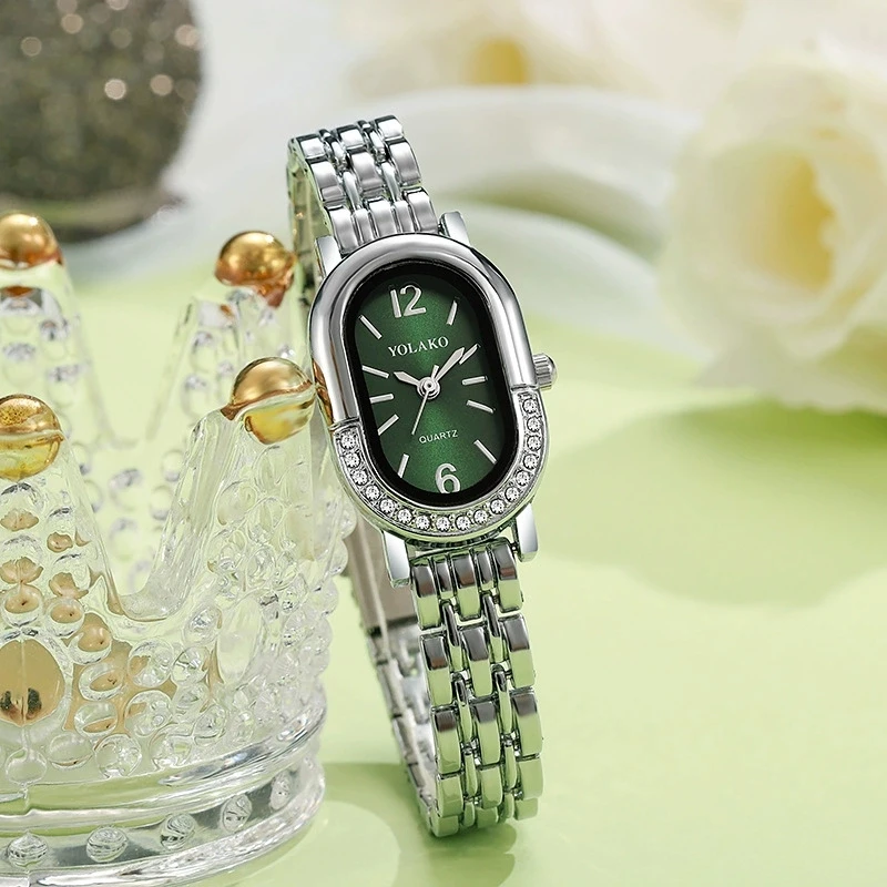 New Fashion Luxury Watches For Woman Crystal Casual Quartz Wrist Watch Women Students Stainless Steel Bracelet Watches Gifts Hot