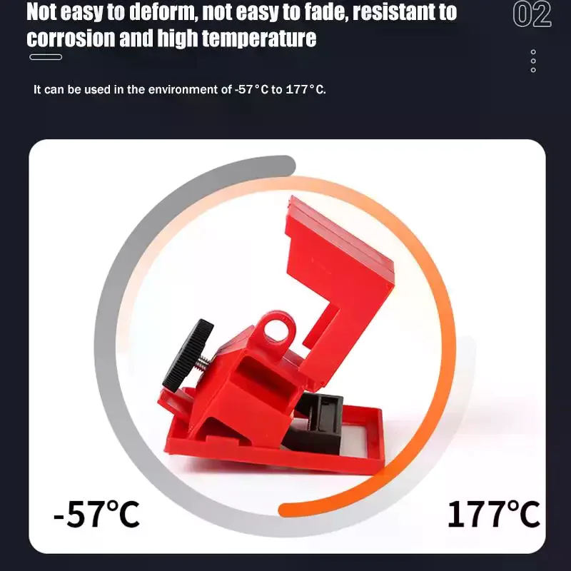 Lock Dogs Clamp On Breaker Lockout Device for 120V to 277V Reliable Electric Circuit Security at Job Sites