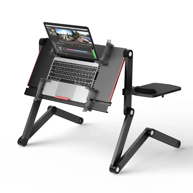 Bed laptop stand folding table Lazy person bed table lying down computer desk lifting frame Accessories stands holder convenient