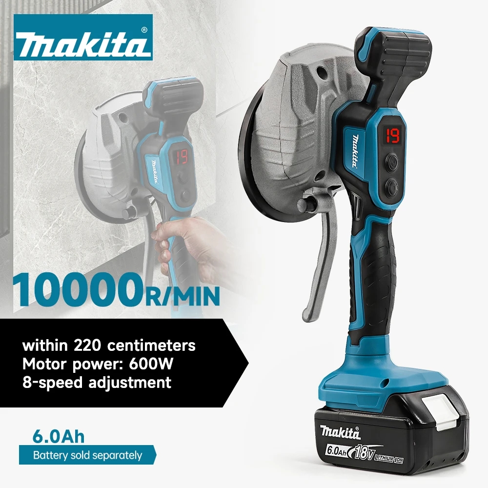 Makita Tile Laying 10000r/min Adjustable Speed Tile Vibration Leveling Machine 18V Battery Handheld Home Installation Tool