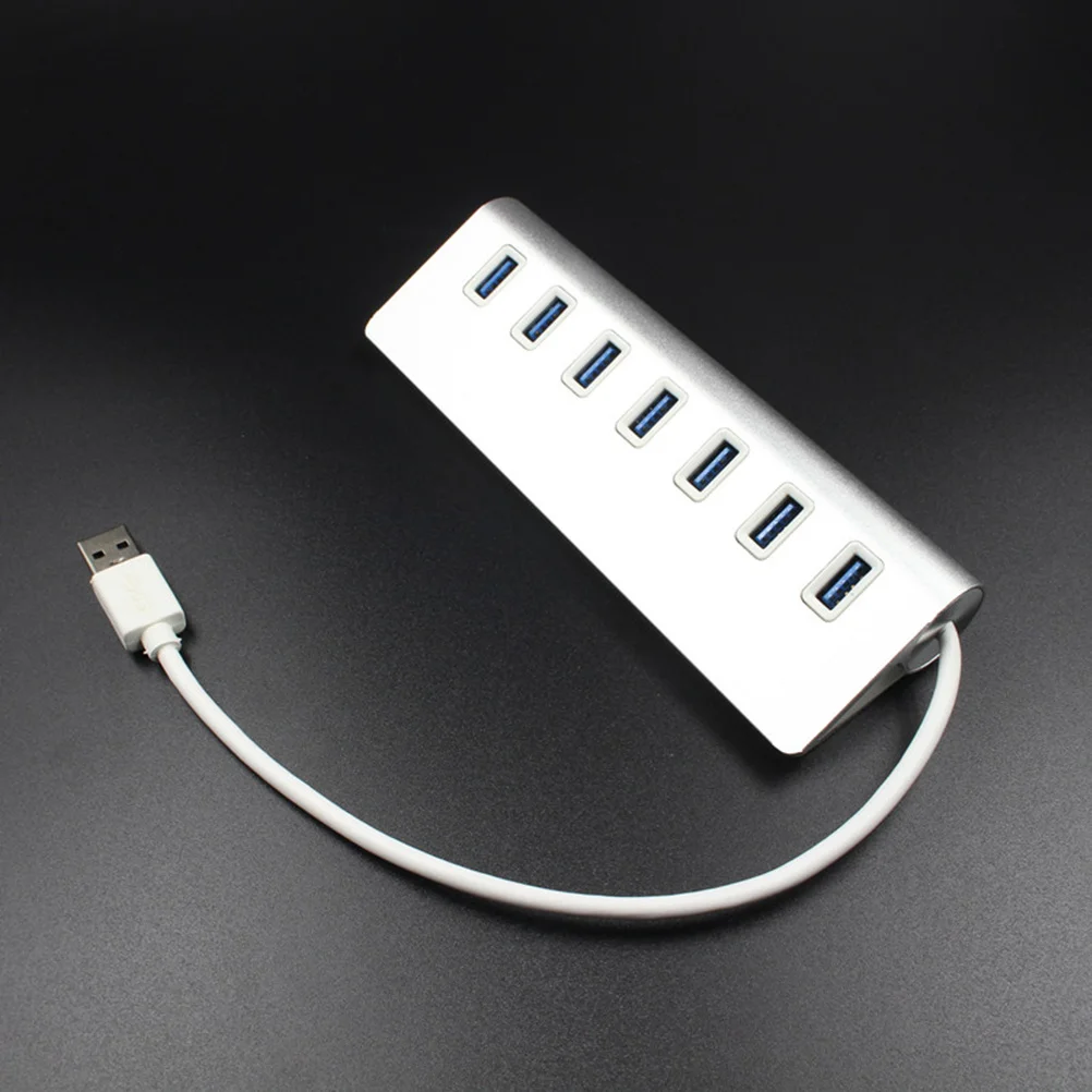 Hub USB 3.0 a 7 porte Hub dati portatile ad alta velocità per unità flash USB Telefoni Fotocamere Dispositivi esterni