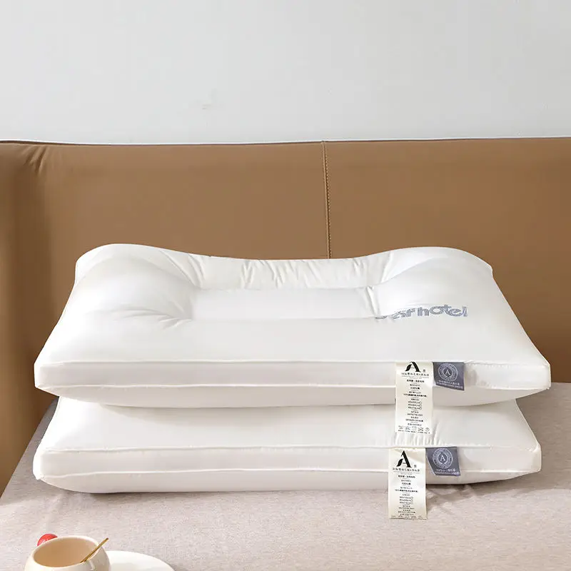 Apartment Hotel Pillow Core Washable Sleeping Cervical Spine Shaping Unisex Light Comfortable Four Season Universal Pillow Core