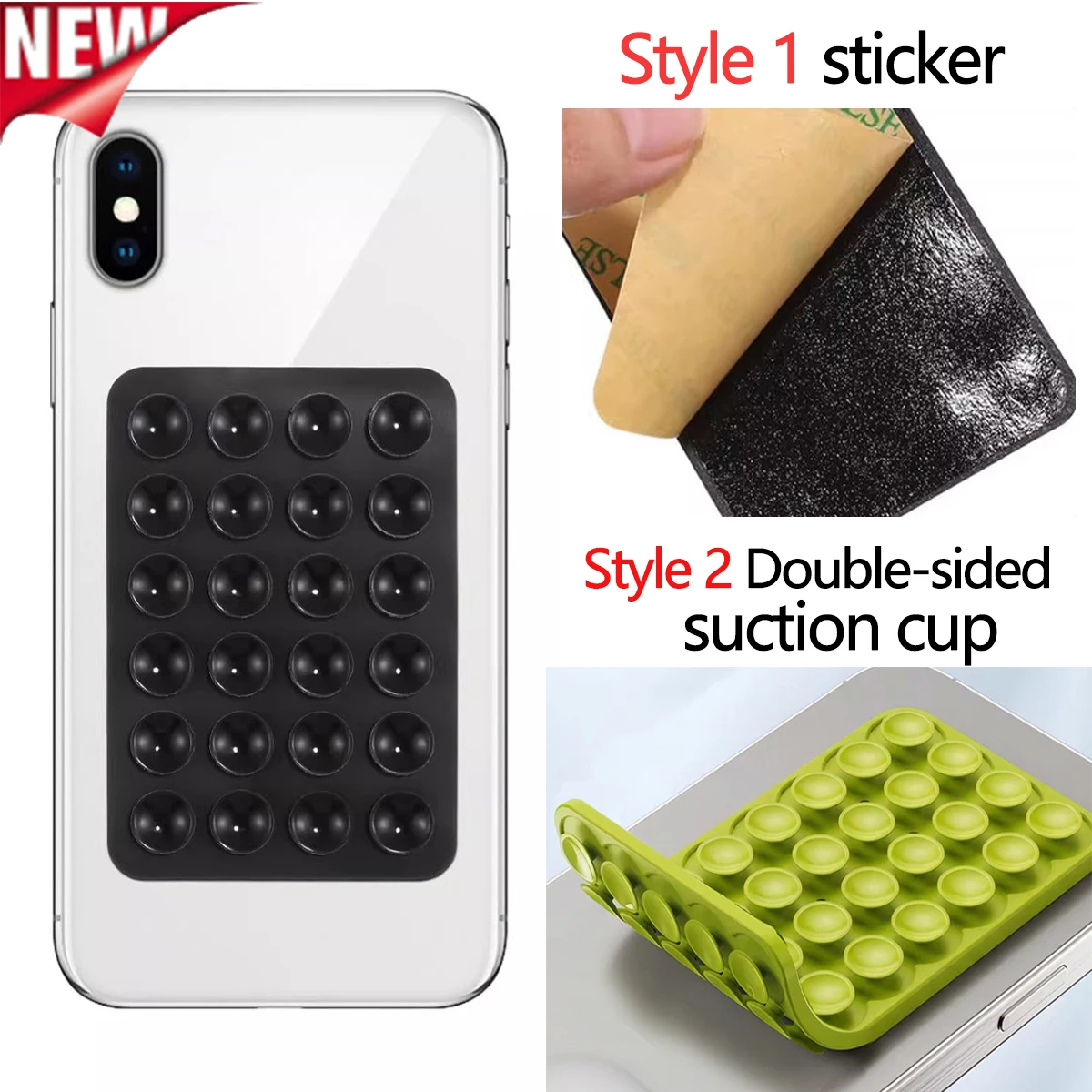 

Двусторонняя клейкая силиконовая присоска-держатель, многофункциональная резиновая присоска-подставка, прочная присоска для мобильного телефона