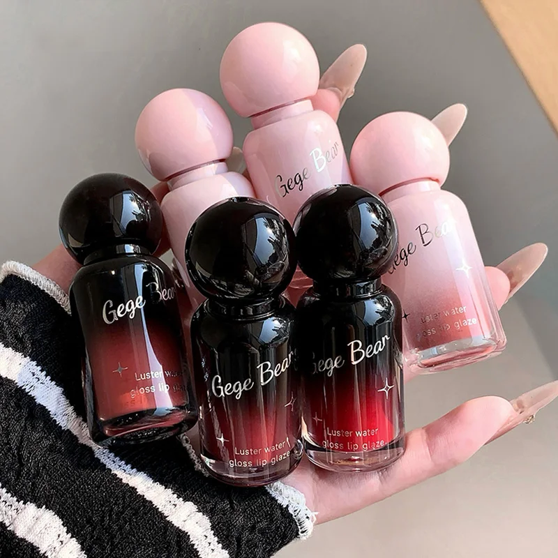 ลิปกลอส Gege Bear Radiant Glass - Instant Manga Pout ผิวกระจกใส ไวท์เทนนิ่ง และใช้งานง่าย