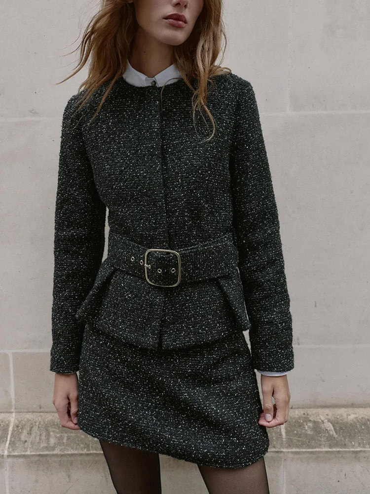 Haut de gamme hiver nouveauté femmes Jaet ZA2025 jupe-pantalon Ensemble Sli ethnique Faion scène Costume