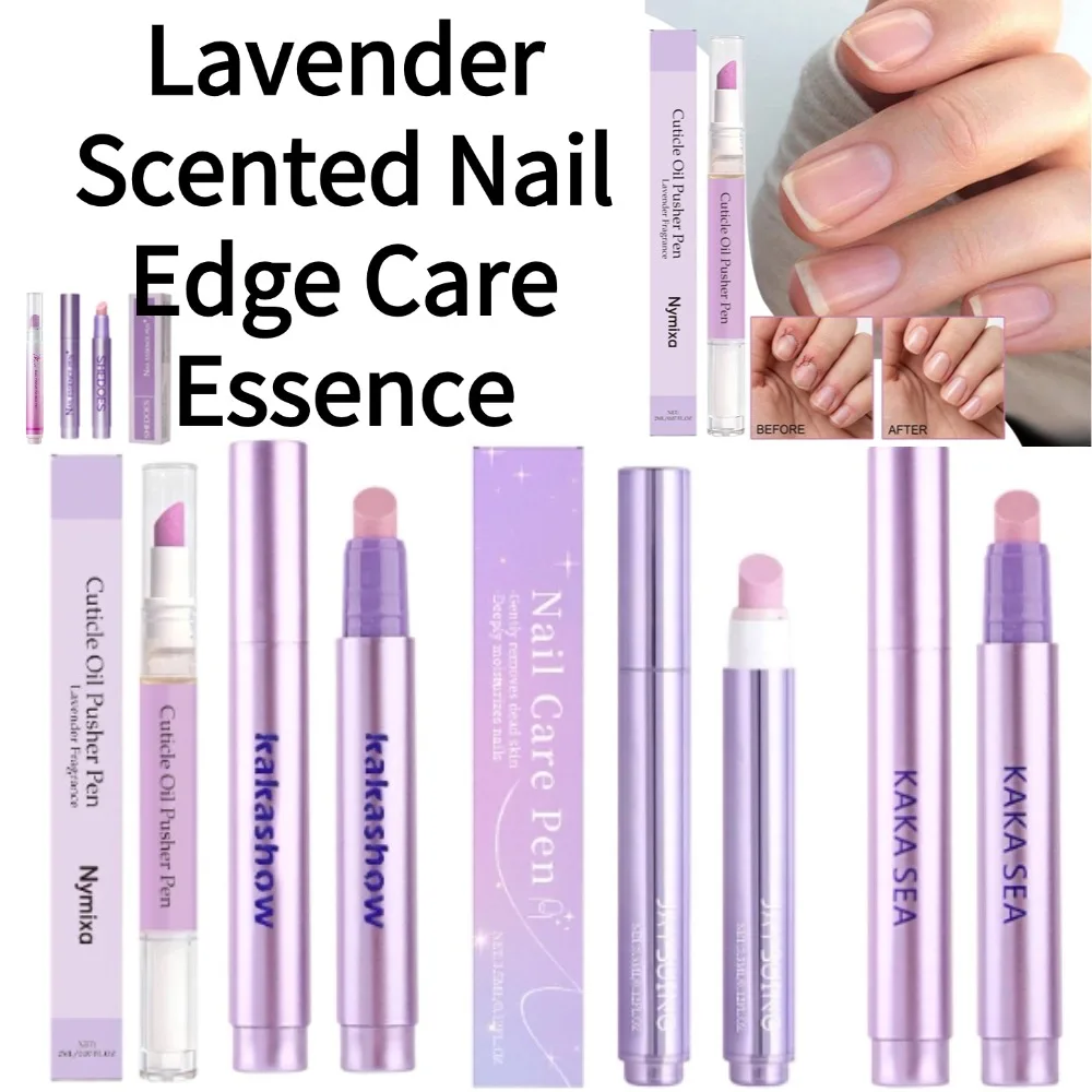 Moisturizing Cuticle Oil Pen Lavender Scented Nail Edge Care Essence Portable Precision Applicator for Easy Mess-Free Applicatio