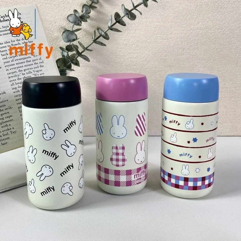 

New Kawaii Miffy 316 Stainless Steel Mini Pocket Insulated Cup with High Appearance Portable and Compact Water Cup Girl's Gift