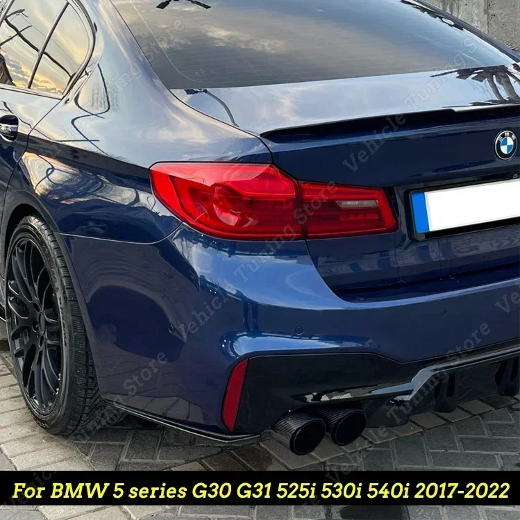 

2 шт., блеск для заднего бампера BMW 5 серии G30 G31 525i 530i 540i 2017-2022