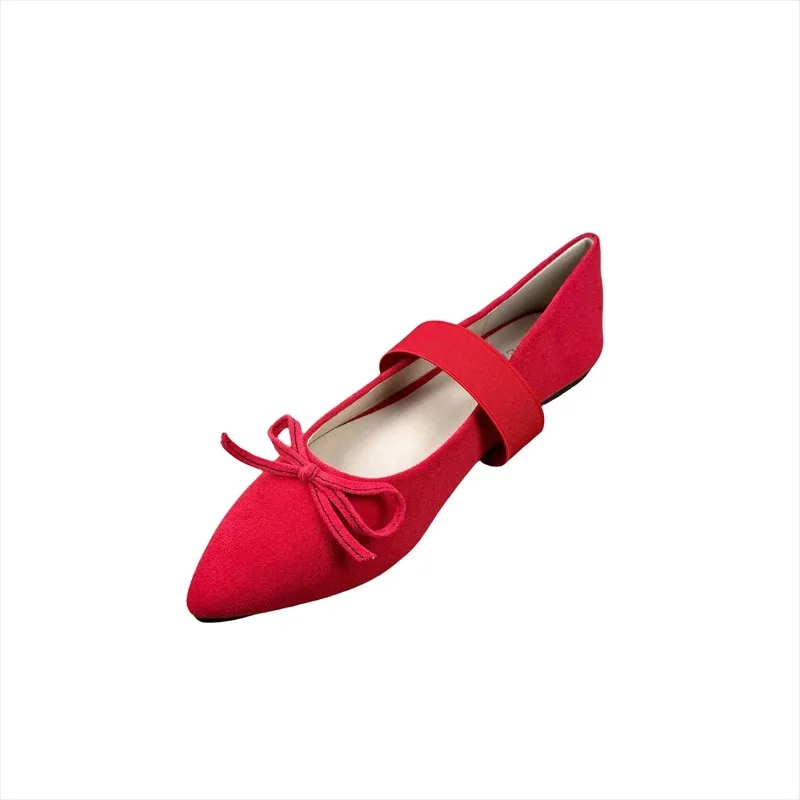 Chaussures plates pour femmes printemps et automne rouge 2025 nouveau Mary Jane Ballet grande taille chaussures pour femmes dames mocassins femmes zapatos