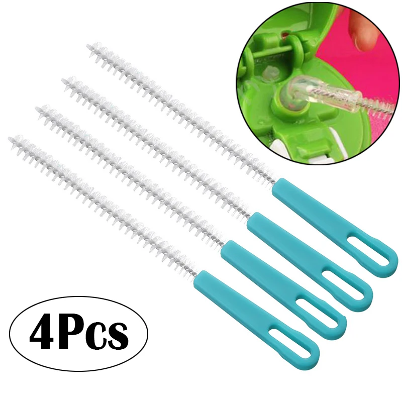 1-4Pcs Straw Bottle Brushes Cleaner Multifunctional Cleaning Brush Stainless Steel Wash Drinking Straws Feeding Bottle Brush