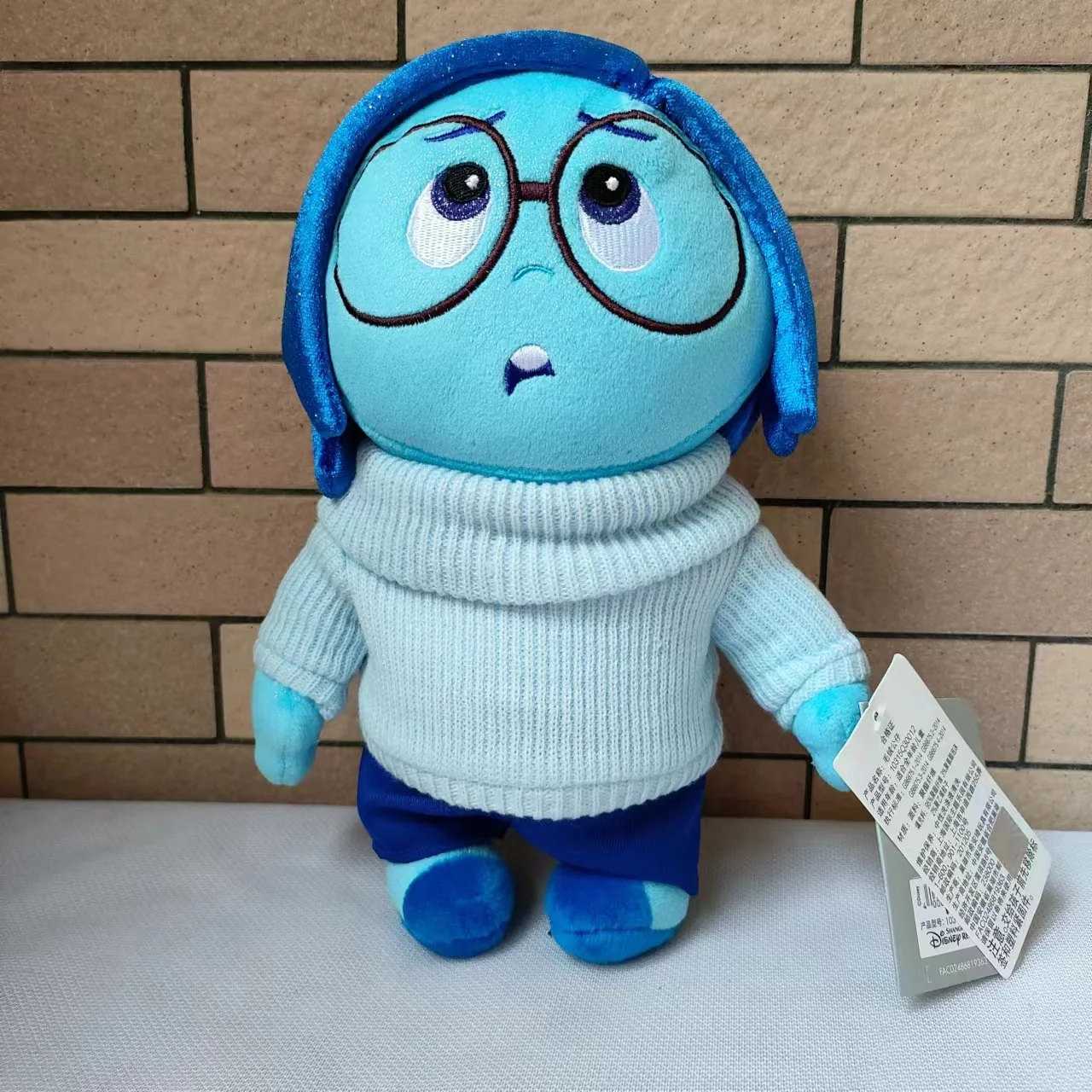 

Official Disney Movie Inside Out Sadness Cartoon Plush Toy Dolls Kawaii Kid Gift 25cm