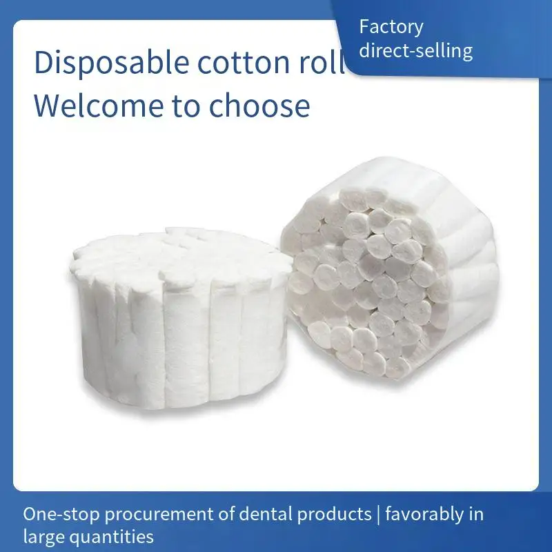 

Absorbent cotton roll, hemostatic cotton roll, disposable dental cotton roll, dental material oral saliva suction