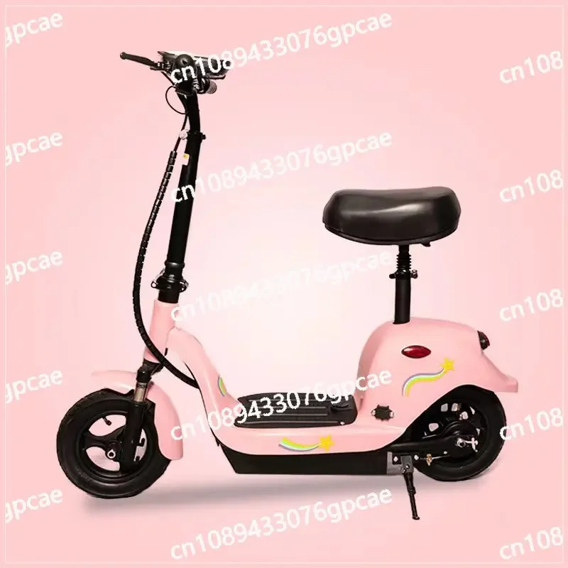 Electric Vehicle Mini Folding Men's and Women's Scooter Small Two-Wheeled Battery Car Lightweight Lithium Battery Scooter