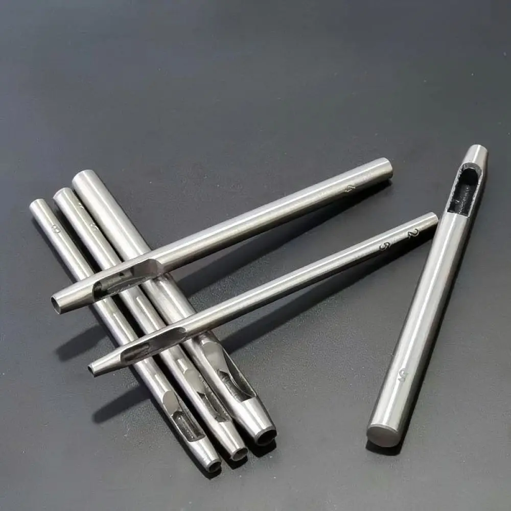 Leather Punch Tool Manual Metal Hole Maker For Belt Watch Band Crafting Supplies Professional Leatherworking DIY Repair Device