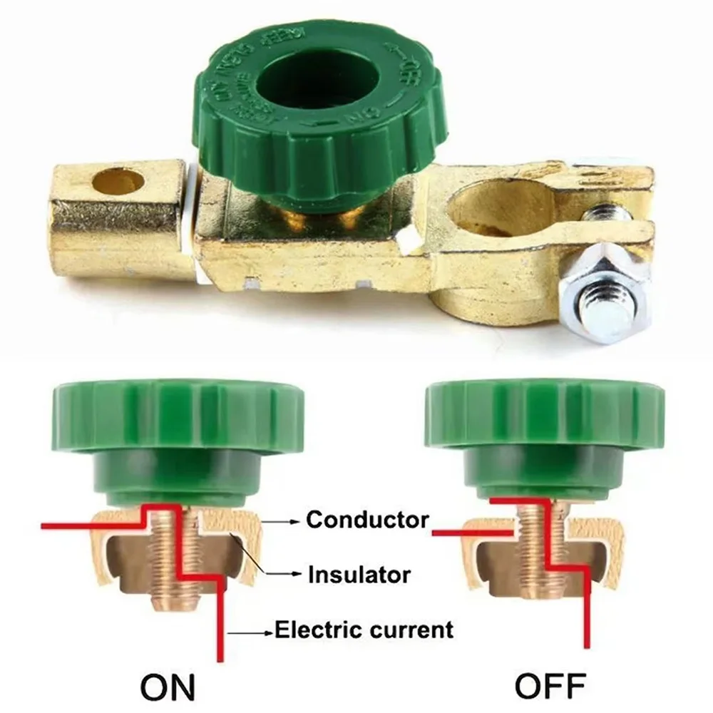Universal Car Battery Master Switch 12V 24V Quick Release Terminal Isolator for Vehicles Battery Terminal Parts