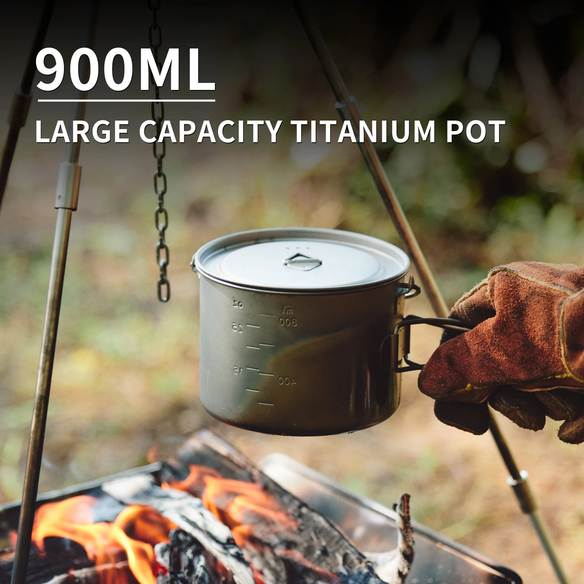 Naturehike 900ml Titanium Pot - огляд і ціна Camping Cooking Ware Set